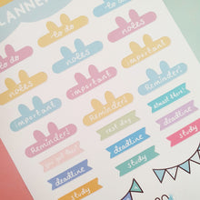 Load image into Gallery viewer, Pudgy Bunny Planner Stickers