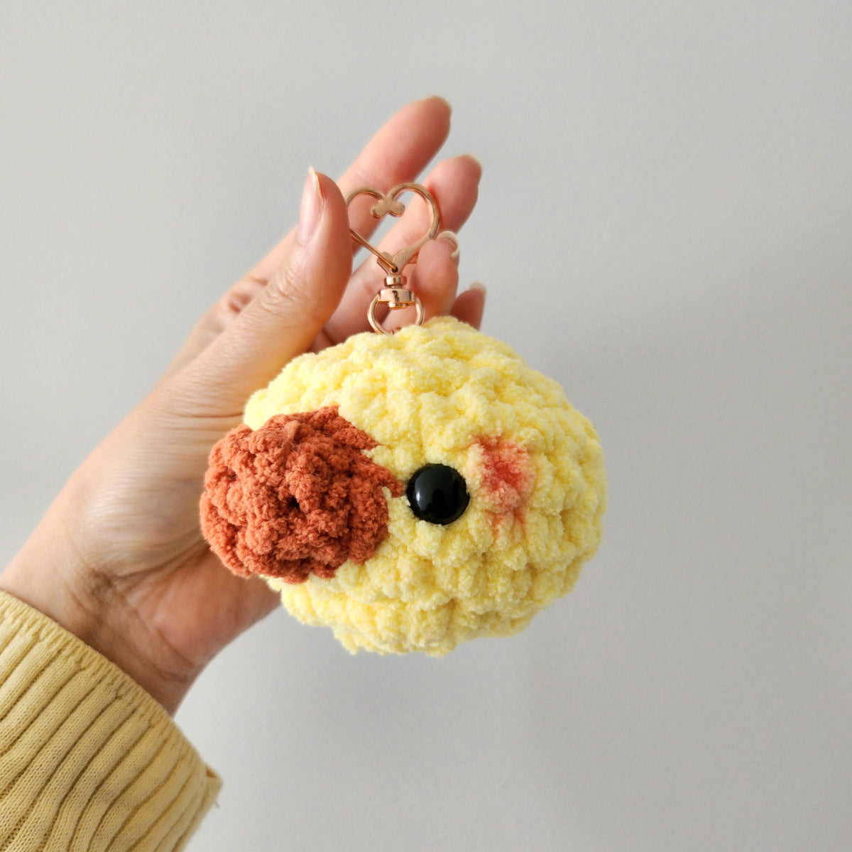 Fluffy duck keychain Hey Meeko