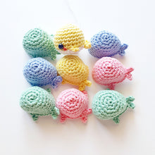 Load image into Gallery viewer, Cute chubby whale keychain crochet amigurumi
