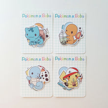 Load image into Gallery viewer, Pokemon bubble tea boba sticker cute decal matte 

