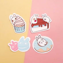 Load image into Gallery viewer, Dessert Pudgy Bunny Sticker Pack
