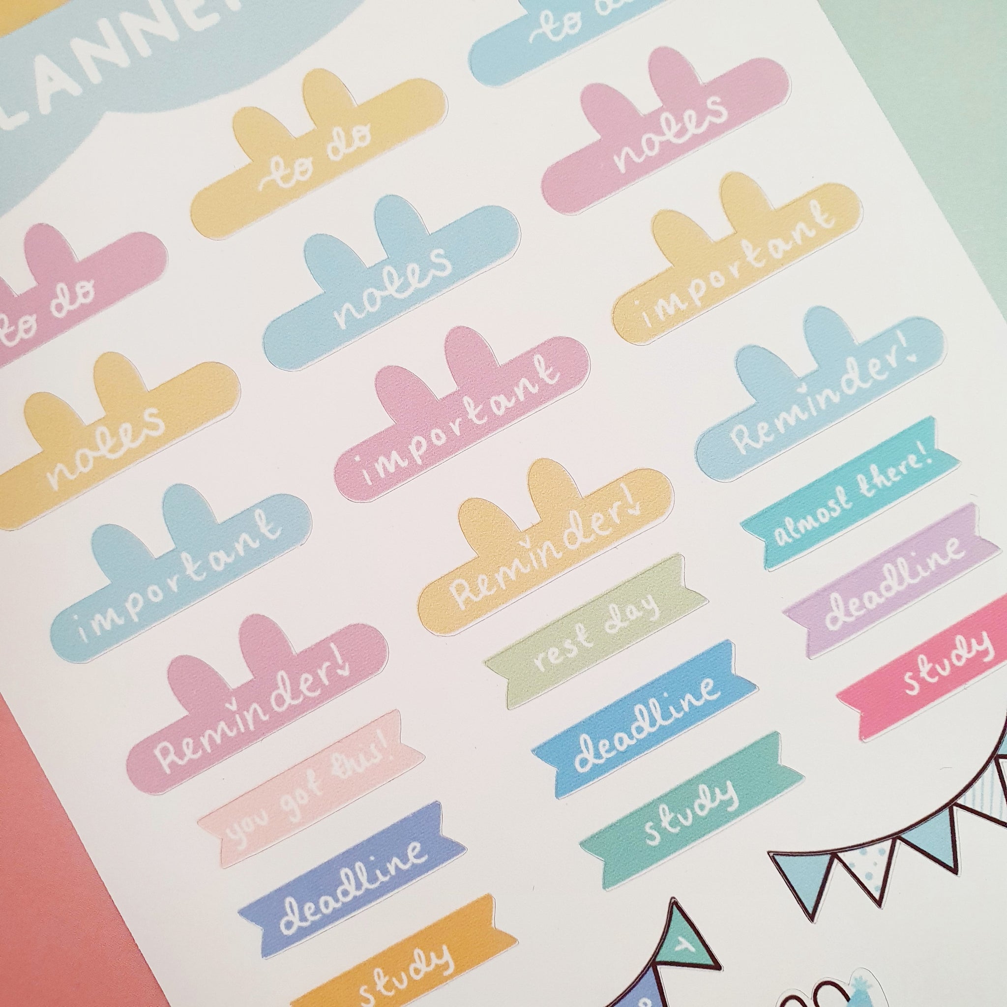 Looking Cute Planner Stickers - Stormy & Cloudy Bunnies - [919