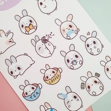 Load image into Gallery viewer, Pudgy Bunny Planner Stickers
