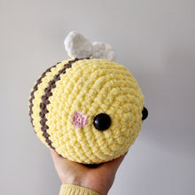 Load image into Gallery viewer, Chonky Bee Crochet Plush
